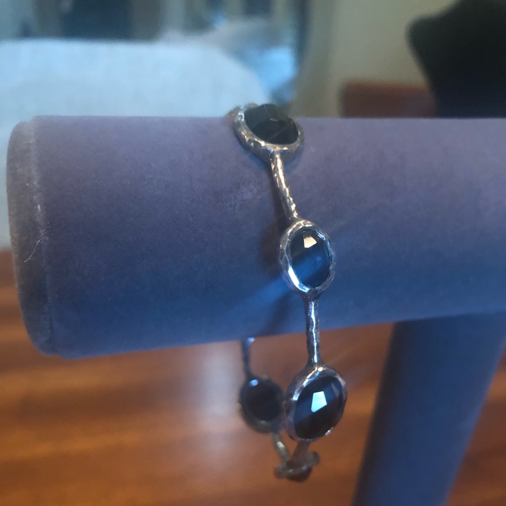 Ippolita Sterling Silver and Onyx Bangle